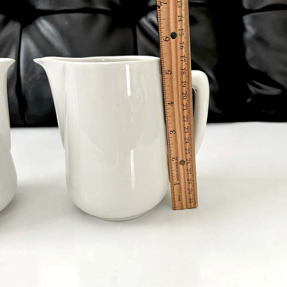 Set of 2 Vintage Italian Coffee Milk Creamer 5.5” Pitchers for Home /Restaurant